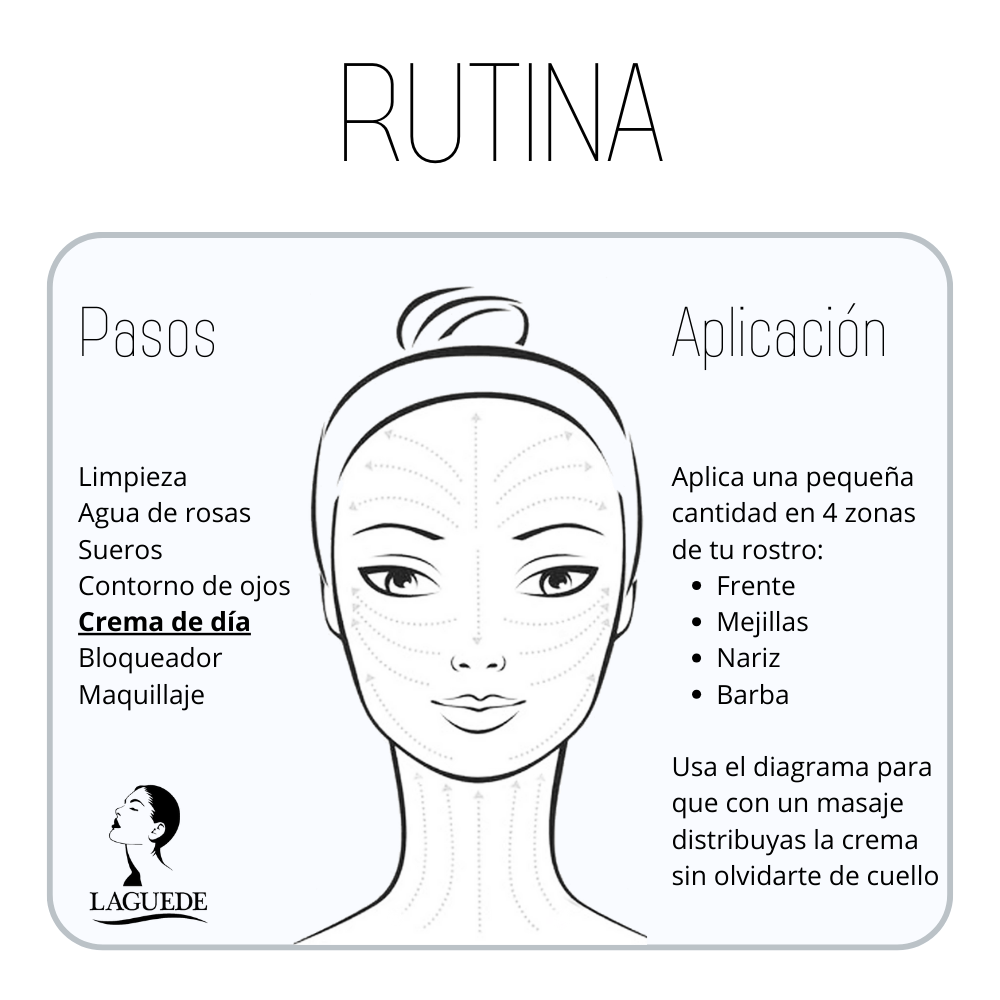 Crema Facial Aclarante de Día Piel Mixta/Grasa FPS/15 50g Laguede  