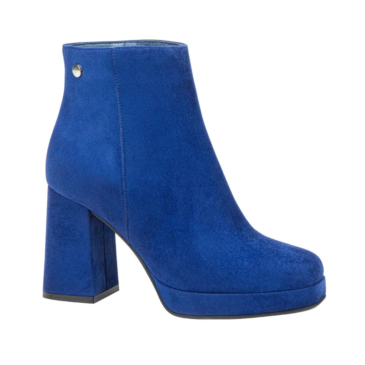 Bota Rey Bota de vestir de ante color azul rey, marca Sao Paulo, mod. 1090053