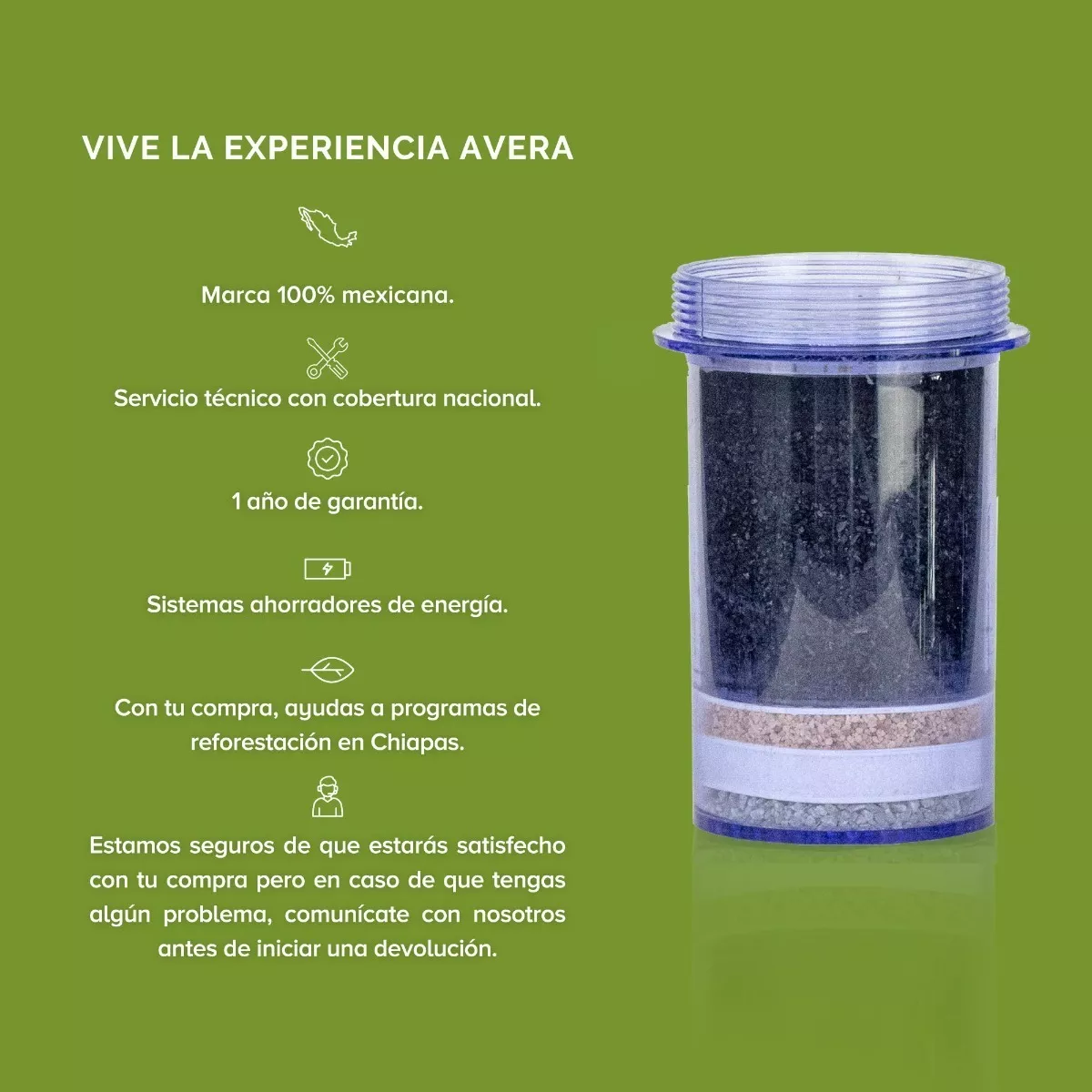 Filtro De Repuesto Para Purificador De Agua 5 Litros.