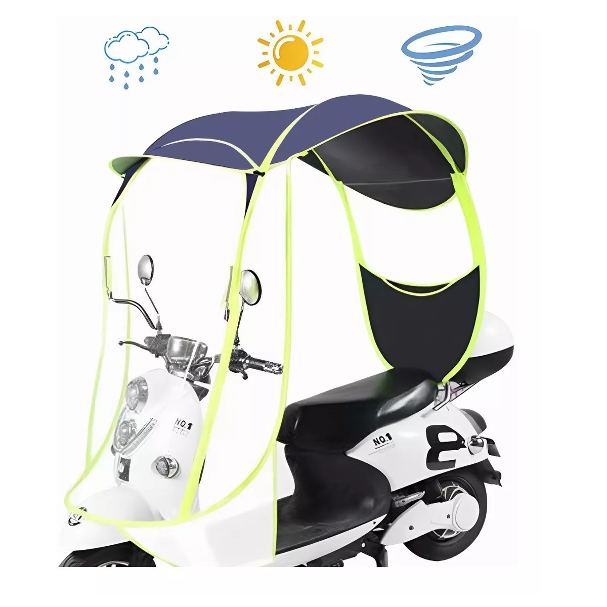 Funda Para Motos Toldo Cubresol Impermeable Motocicletas