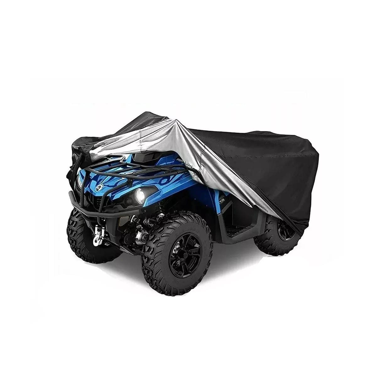 Funda Cubierta Cuatrimoto Impermeable Atv Xl Protector Moto Negro