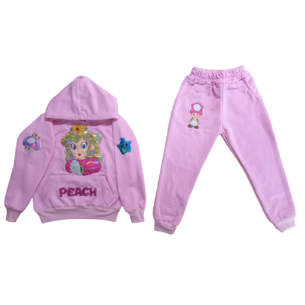 Conjunto pants felpa princesa peach
