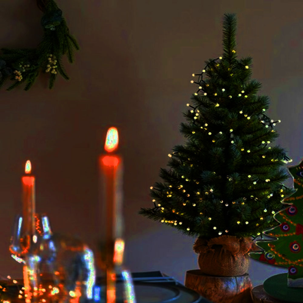 Serie de Luces Navideñas Led 50 Focos Luz Calida brillante