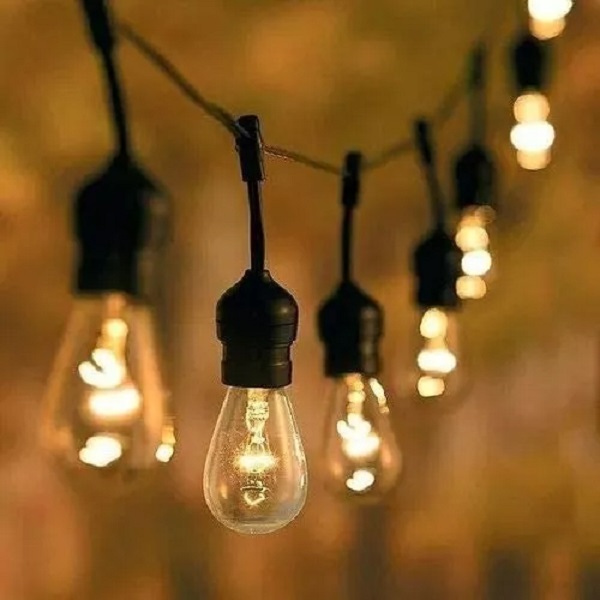 Serie de Luces Led Vintage 24 focos para exterior 14.6 metros