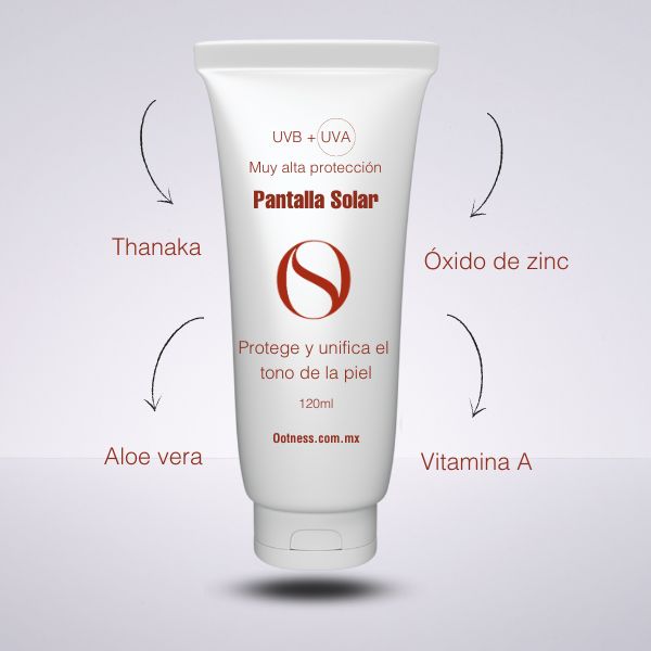 Pantalla Solar de Thanaka. Proteccion UV y UVA.  Quita Manchas en la piel
