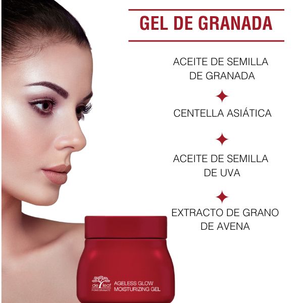 Gel de Granada y Thanaka 40 ml. Rejuvenece tu rostro. Efecto Botox. Regenera las células de la piel.