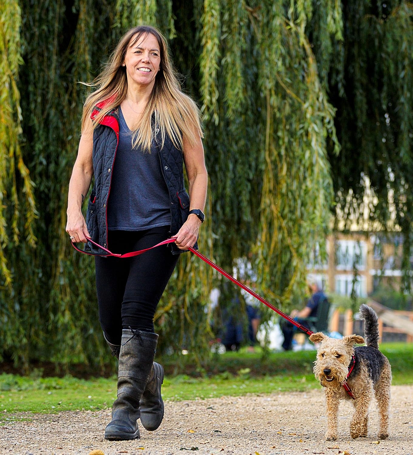 HALTI Correa de Adiestramiento Azul (1.2m largo, 1.5cm ancho)