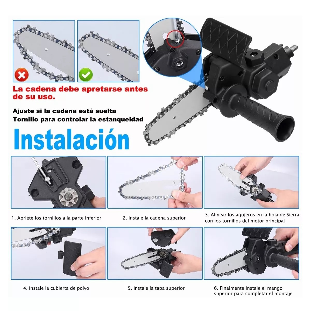 Adaptador De Taladro Sierra Recíproca Para Corte De Madera