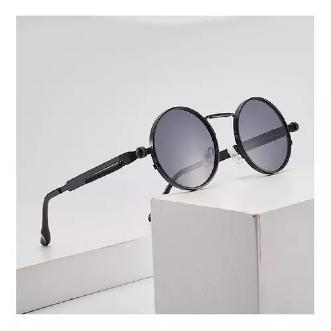 Lentes Sol Uv-400 Redondos Steampunk Unisex Matsuda Iron Man