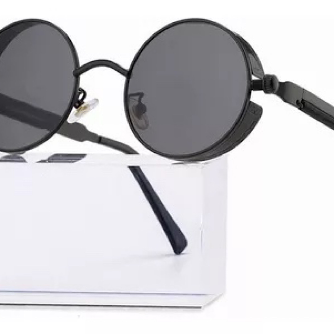 Lentes Sol Uv-400 Redondos Steampunk Unisex Matsuda Iron Man