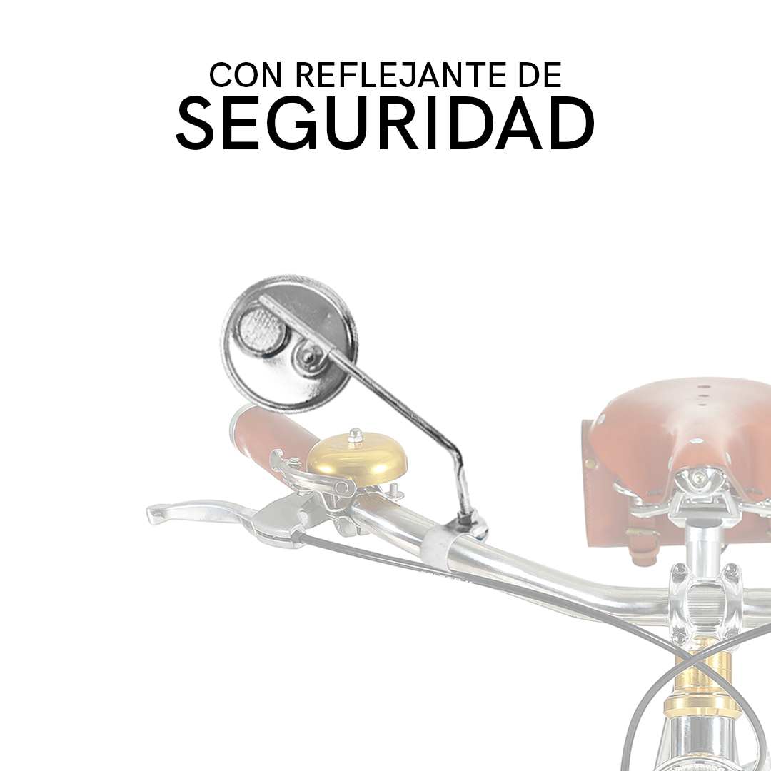 Espejos Bicicleta Retrovisores Redondos Con Reflejante