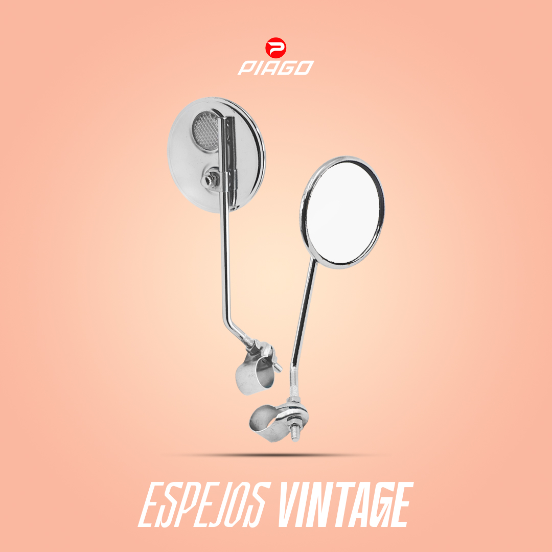 Espejos Bicicleta Retrovisores Redondos Con Reflejante