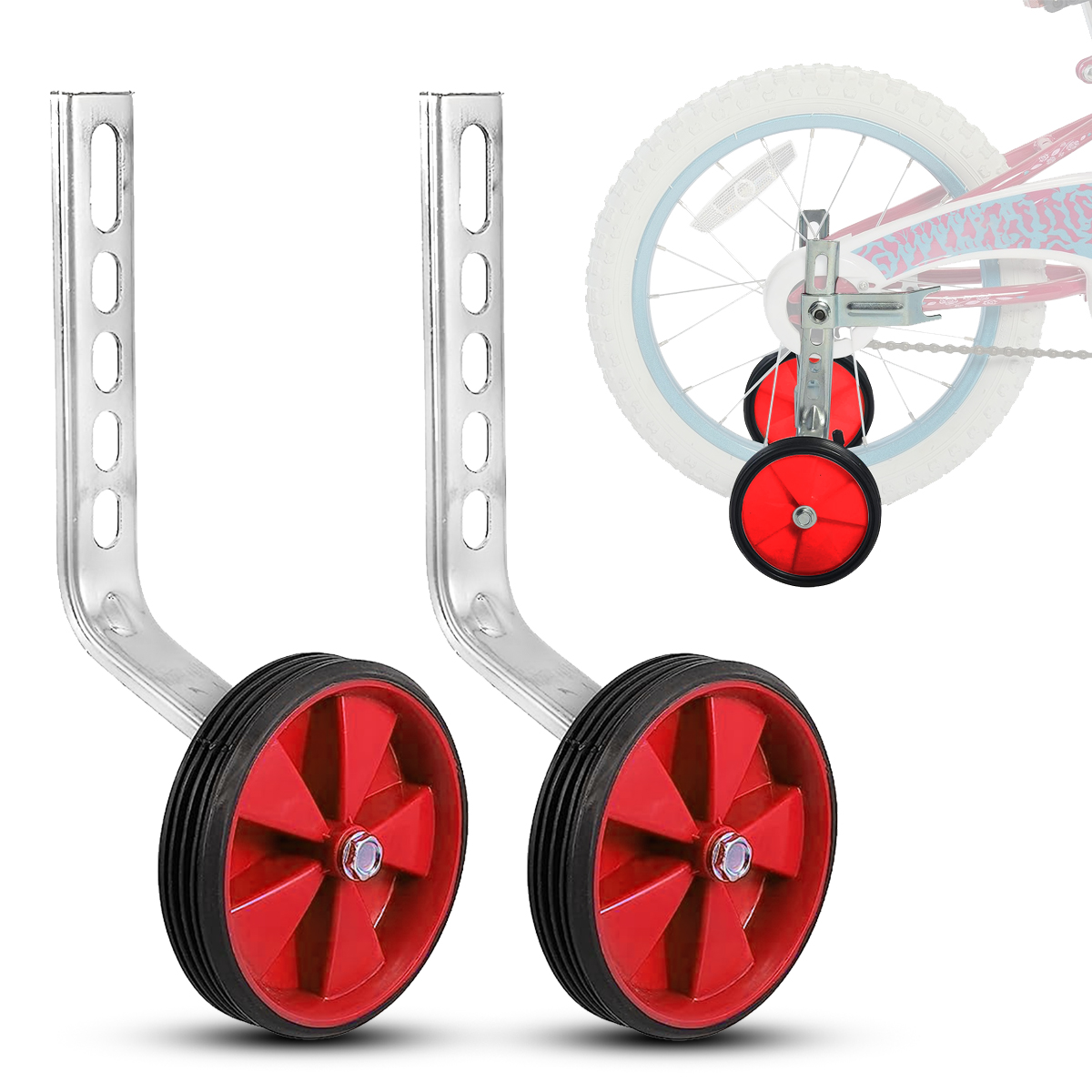 Llantitas Llantas Entrenadoras Bicicleta R12-20 Rojas