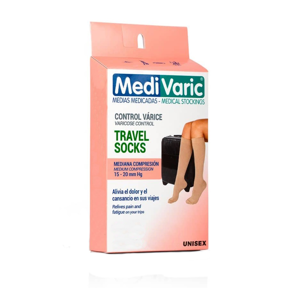 Tobimedia Viajero Travel Socks Mediana Compresión Medivaric