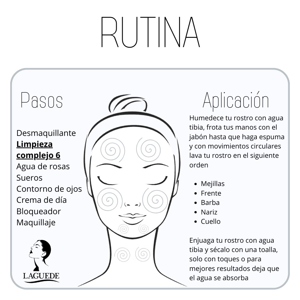 Jabón Natural Laguede de Complejo 6 para Pieles Sensibles Rosácea 90g 4 piezas