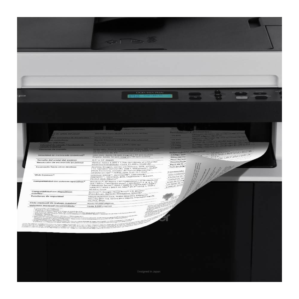 Impresora Multifuncional Laser Brother DCP1617NW Wi-Fi 