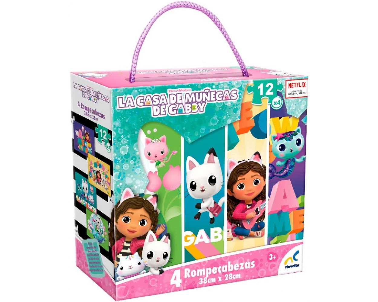 Novelty Rompecabezas 4 en 1 Gabby's Doll House