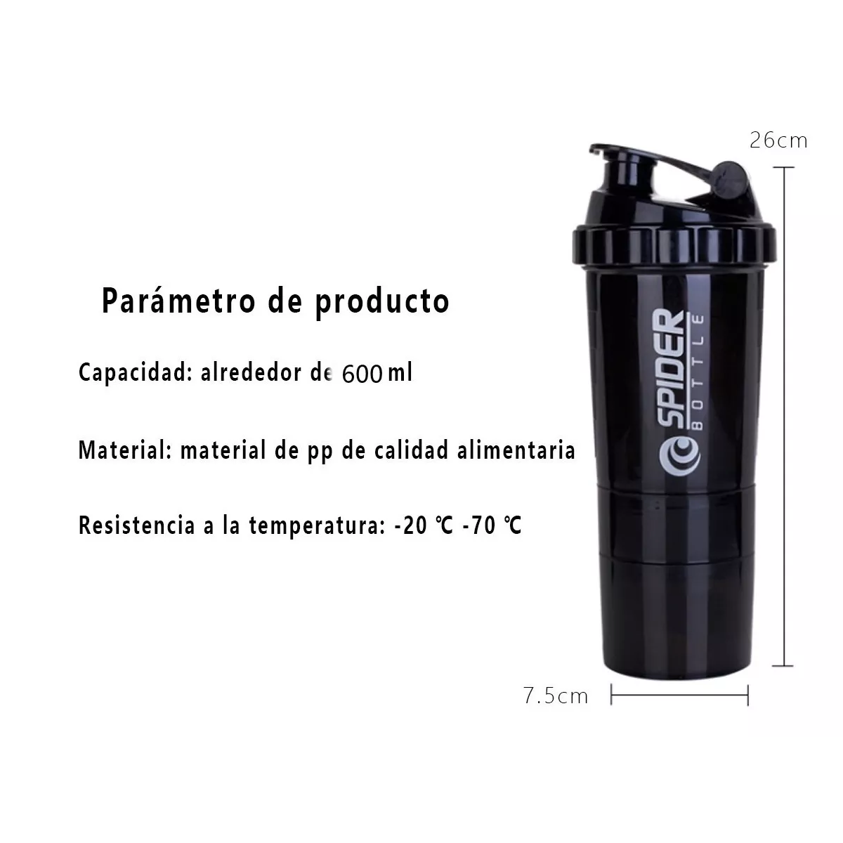 Vaso Mezclador  De Gimnasio Rojo