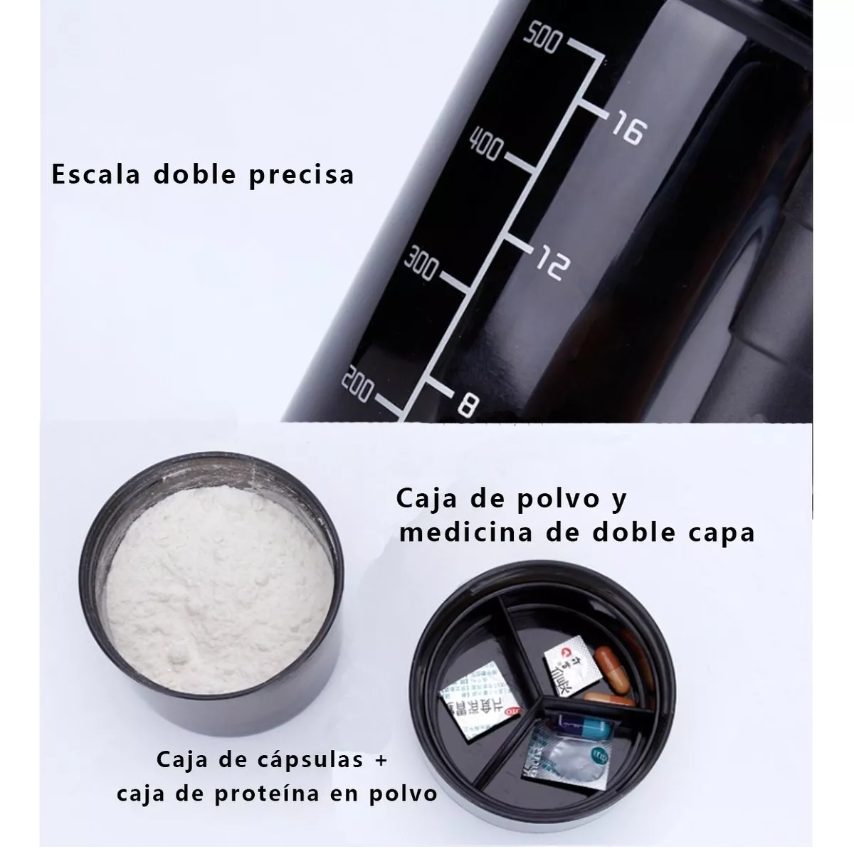 Vaso Mezclador  De Gimnasio Rojo