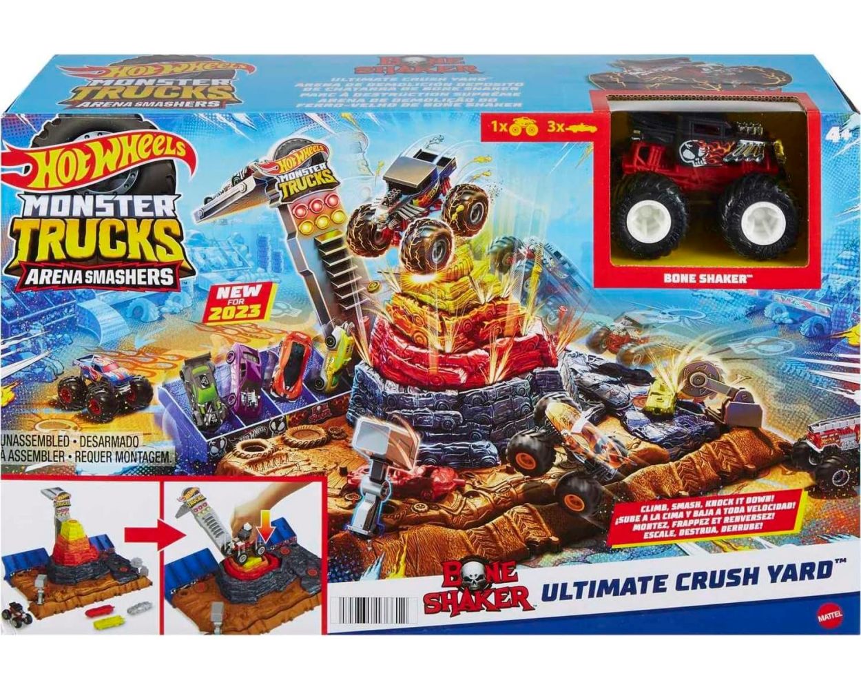 Hot Wheels Monster Trucks Pista de Juguete Arena de Demolición