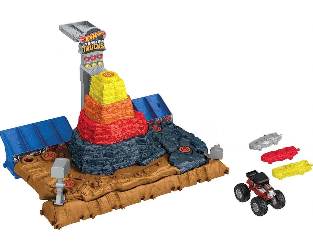 Hot Wheels Monster Trucks Pista de Juguete Arena de Demolición