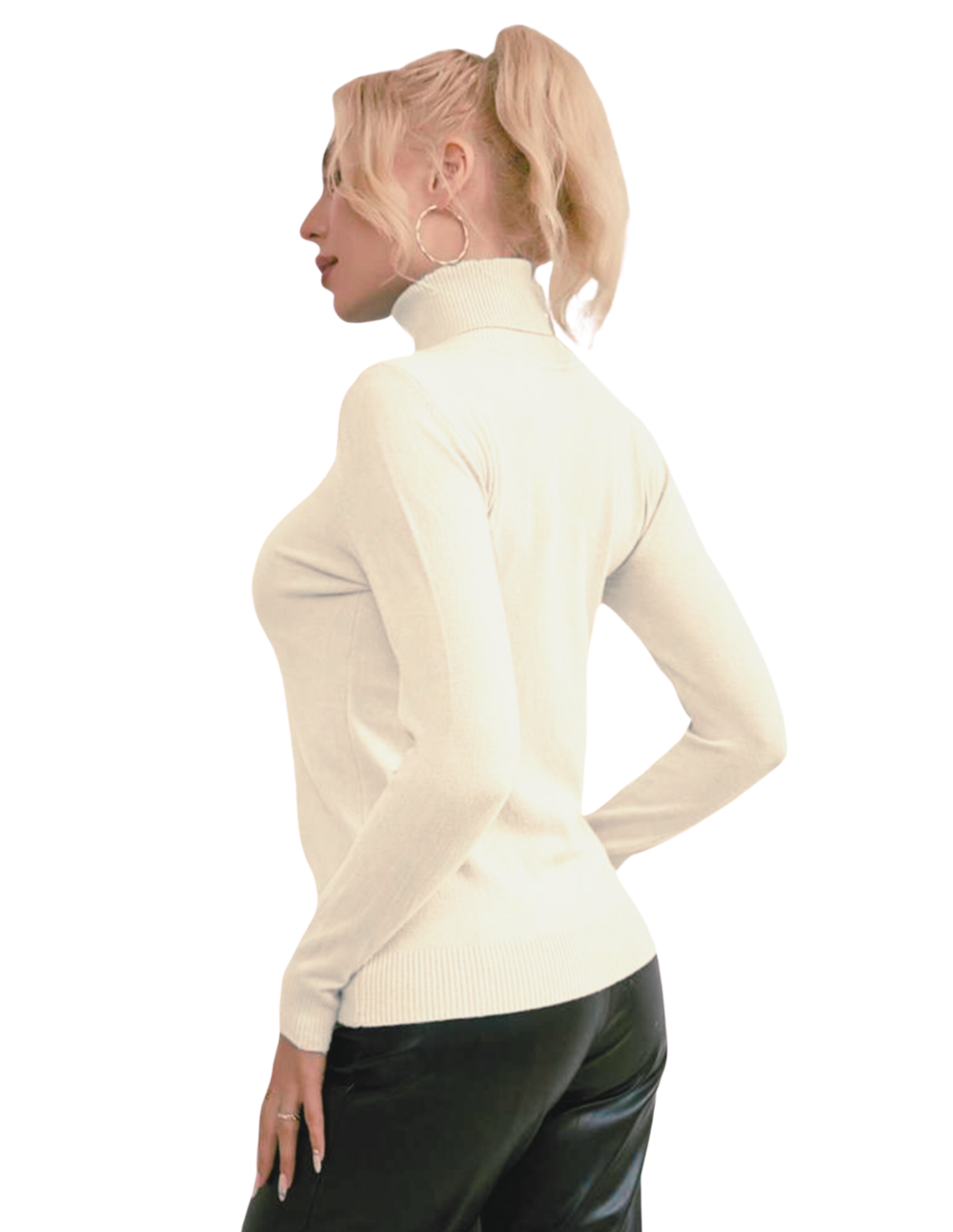 Suéter De Mujer Cuello Alto Suéteres De Dama Cuello Tortuga