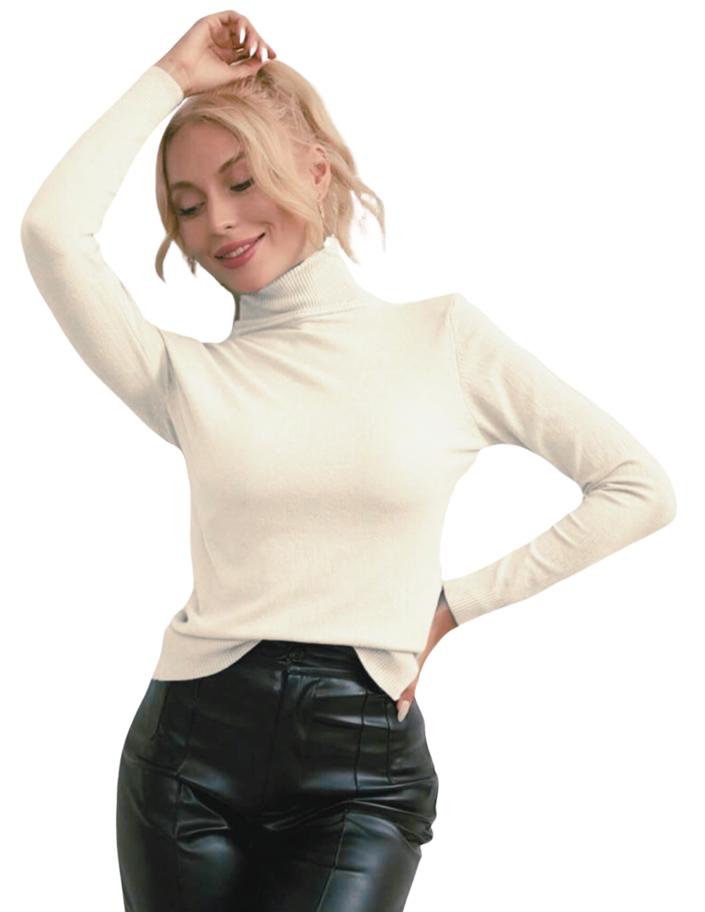 Suéter De Mujer Cuello Alto Suéteres De Dama Cuello Tortuga