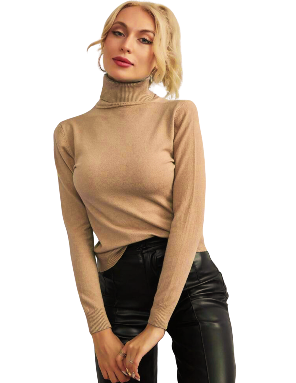 Suéter De Mujer Cuello Alto Suéteres De Dama Cuello Tortuga