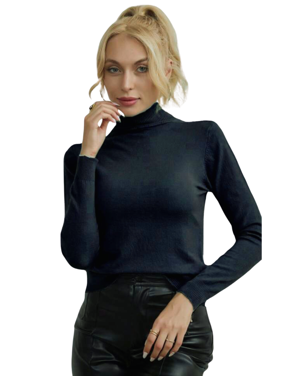 Suéter De Mujer Cuello Alto Suéteres De Dama Cuello Tortuga