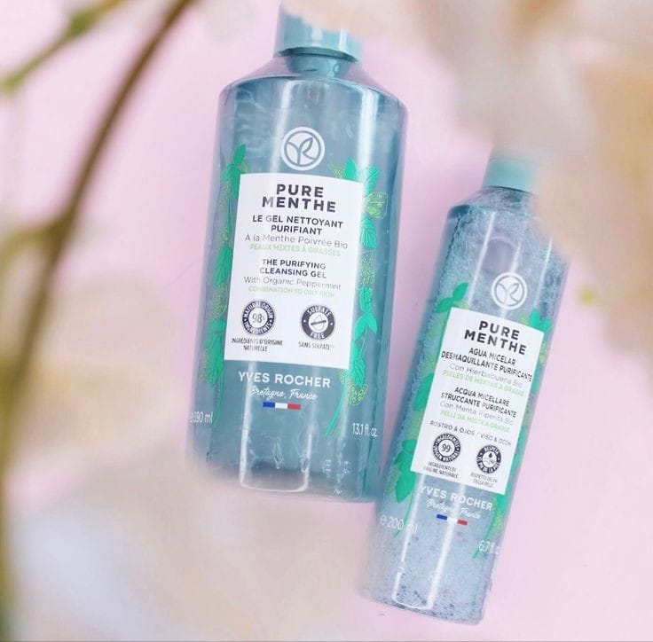 Agua Micelar Yves Rocher Pure Menthe 400ml