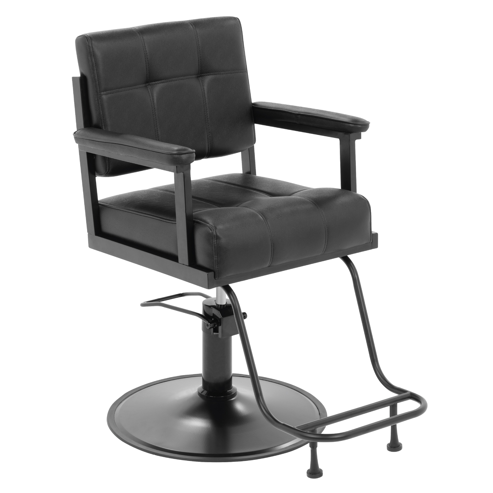 Silla de Salón Belleza Onof Altura Ajustable Respaldo Acolchado Giratoria 360 Graados Bomba Hidráulica