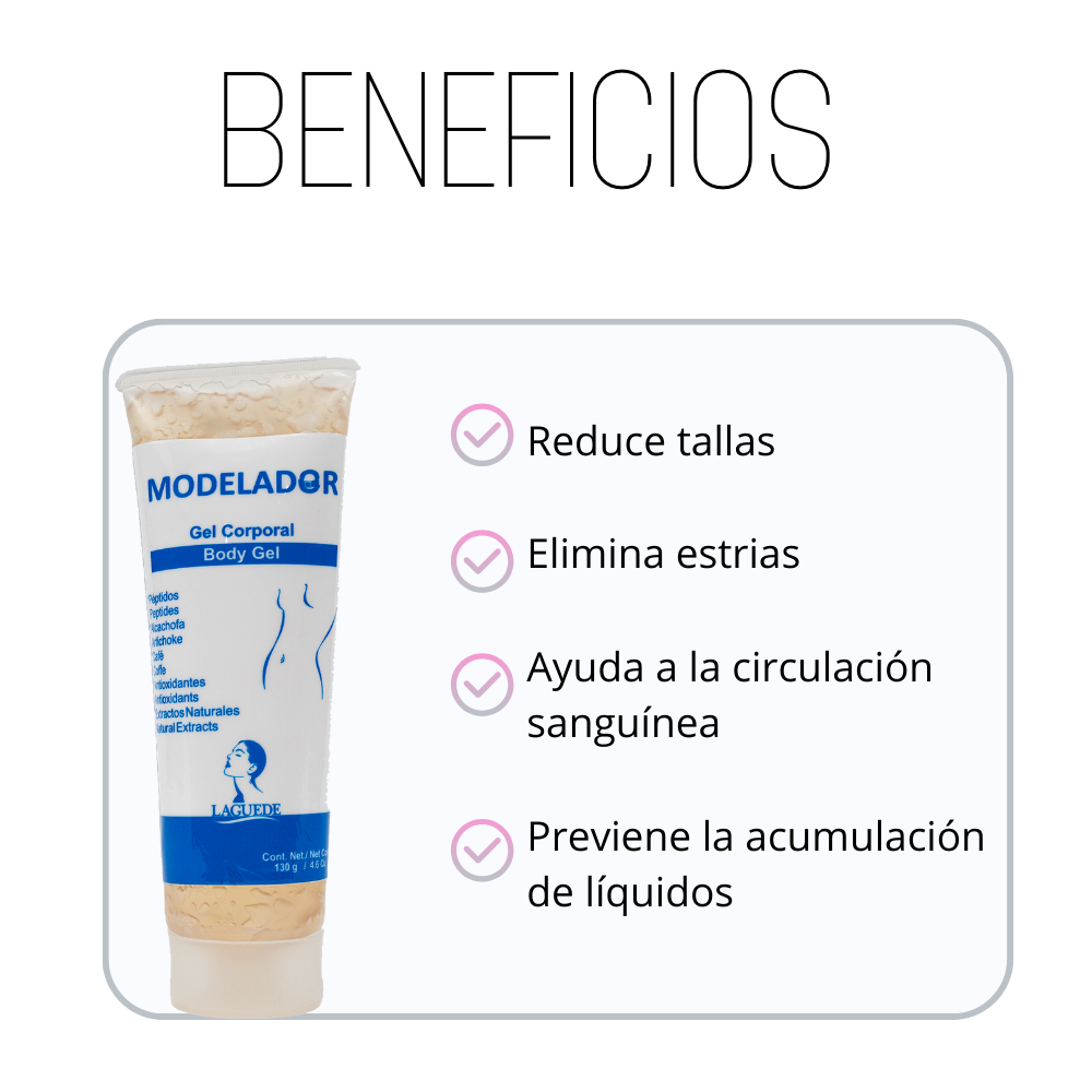Gel Modelador Tonificante Corporal Y Jabón de Romero Laguede 2 Kits