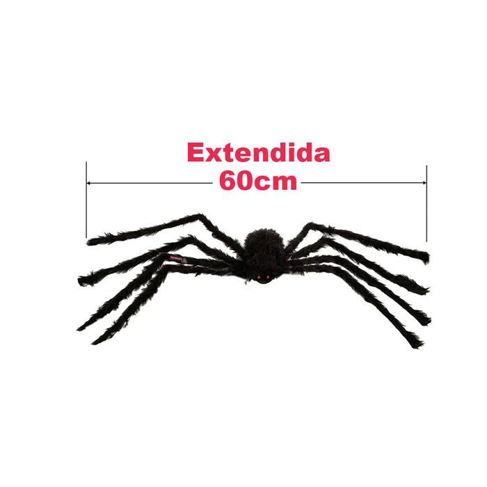 Venta de Arañas Peludas Grandes MXSRP-013 3 Pzs 90cm Alambre y Tela de Poliéster Color Negro, SpiderBoo
