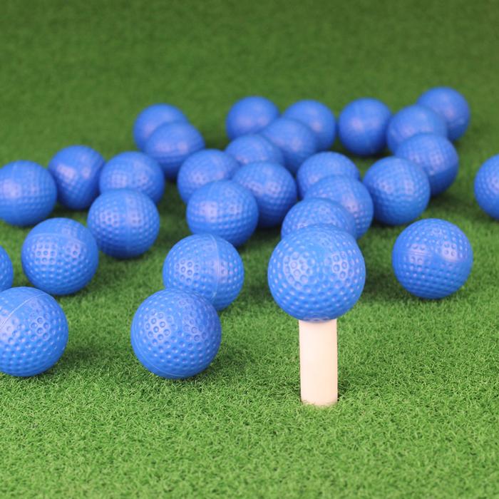 Pelotas de golf duraderas MXLRF-002-2 20 Pzas 4cm Diámetro Golf o Minigolf Plástico PE Color al Azar GolfColorful