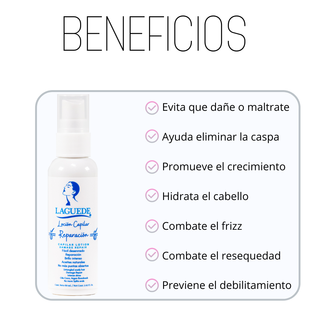 Loción Capilar Natural Reparación Laguede .