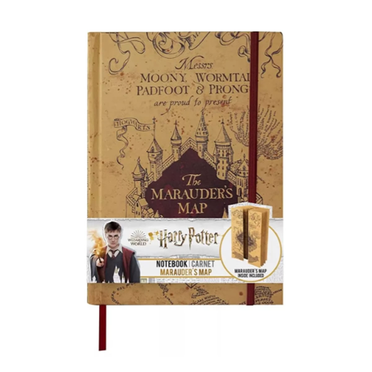 Libreta Harry Potter Mapa Del Merodeador, Incluye Mapa