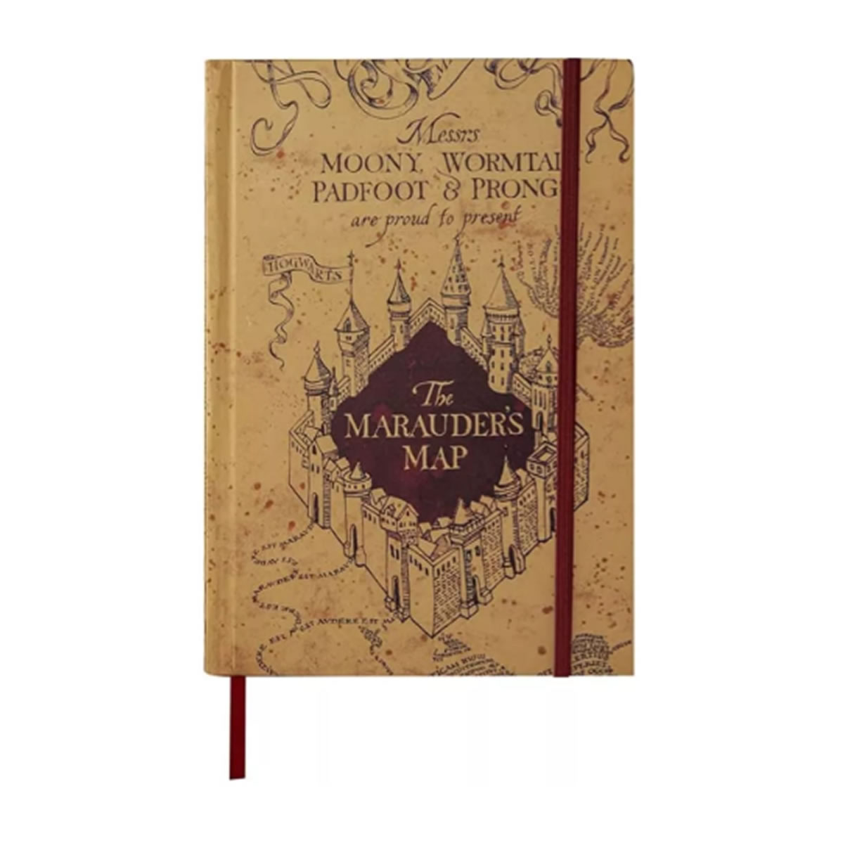 Libreta Harry Potter Mapa Del Merodeador, Incluye Mapa