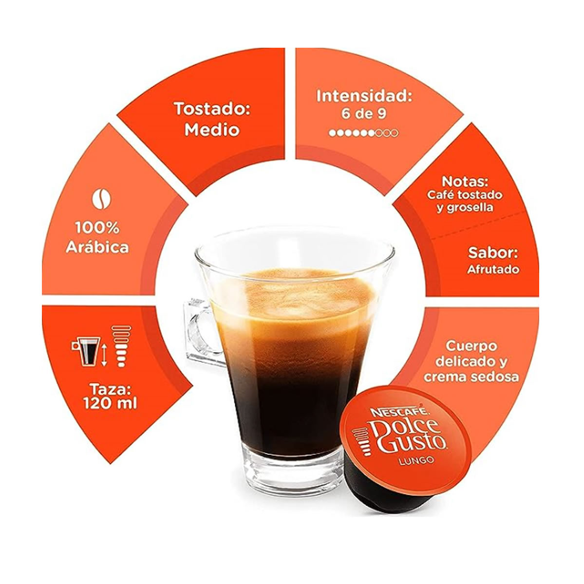 Nescafé Dolce Gusto, Lungo 64 Cápsulas