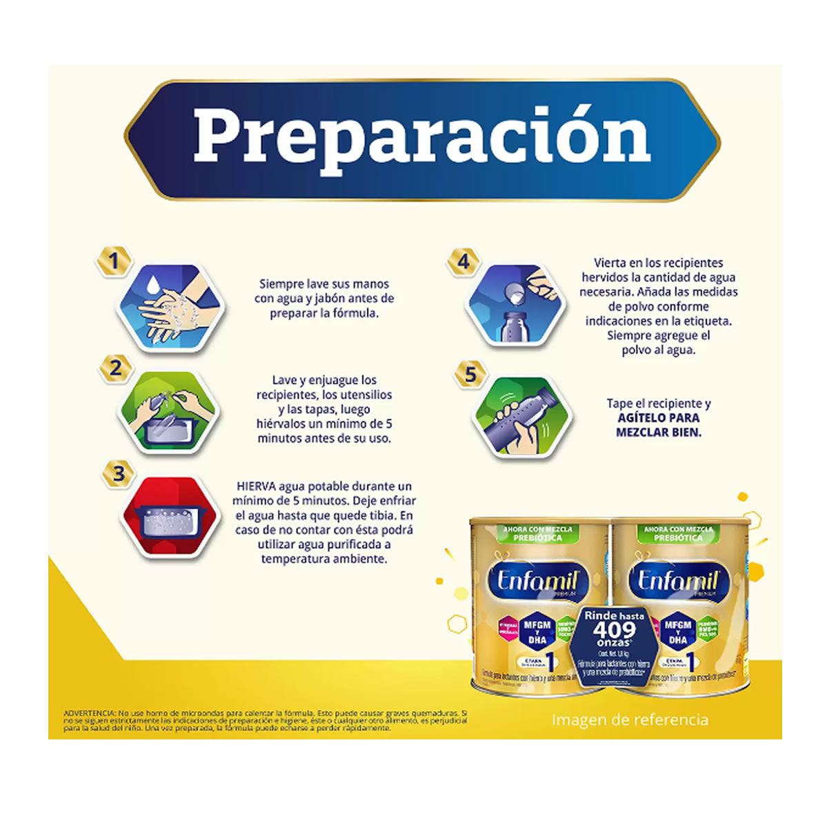 Fórmula Infantil Etapa 1, 2 latas de 900 g c/u