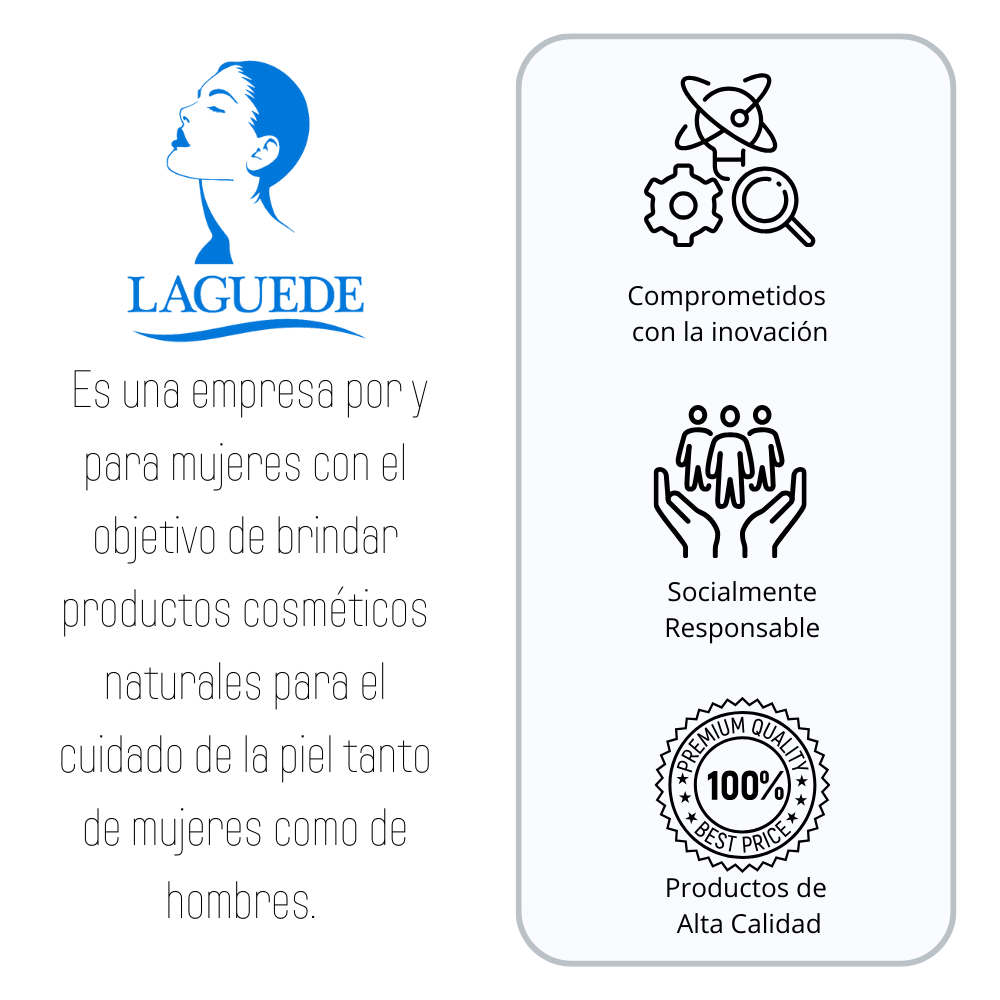 Desodorante Aclarante Natural en Barra 3 Unidades Laguede para toda la Familia