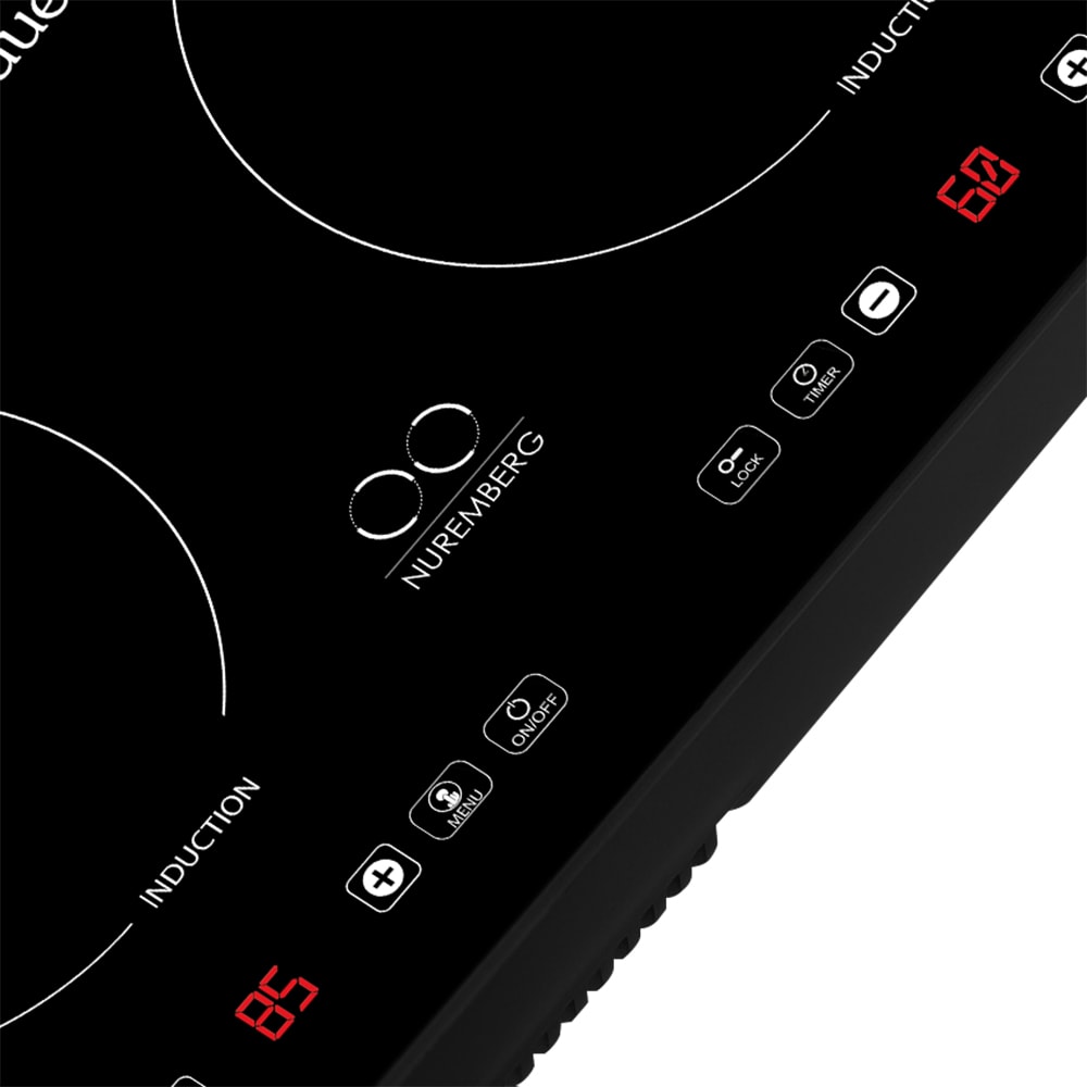 Parrilla de Induccion Schönes Bauen NUREMBERG 2 Zonas Empotrable 120 V 27"
