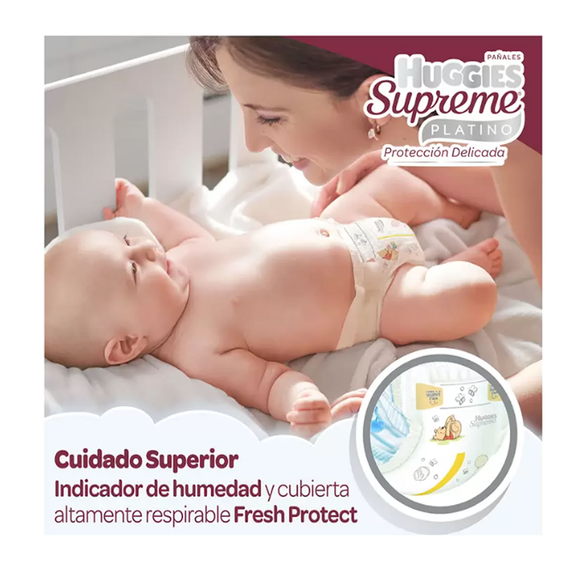 Pañales Huggies Supreme Etapa 2, 120 pzs