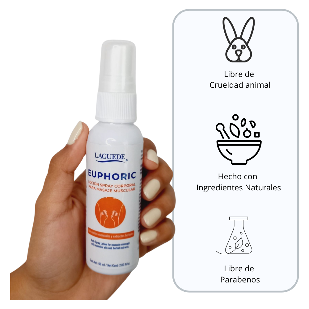 Aromaterapia Natural en Spray para Masaje Muscular Laguede