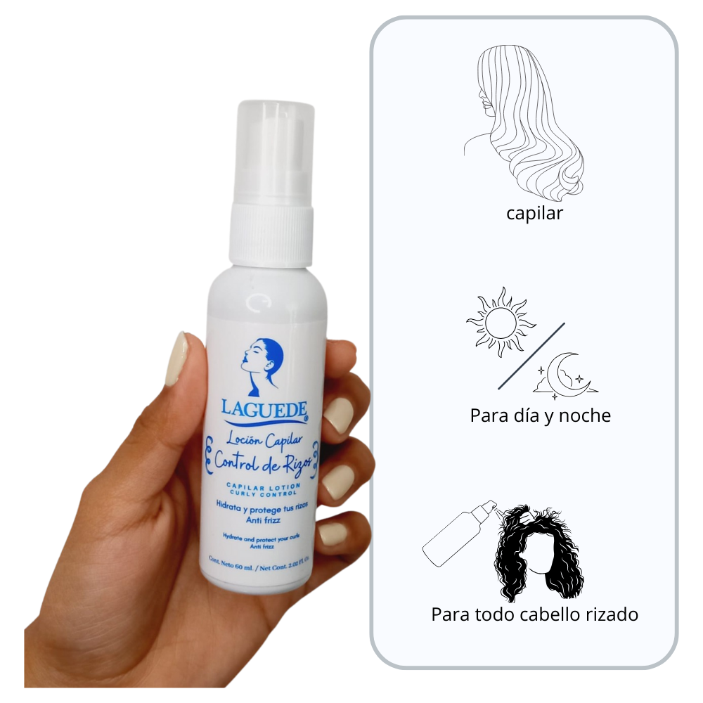 Loción Natural Capilar en Spray Control Rizos Laguede
