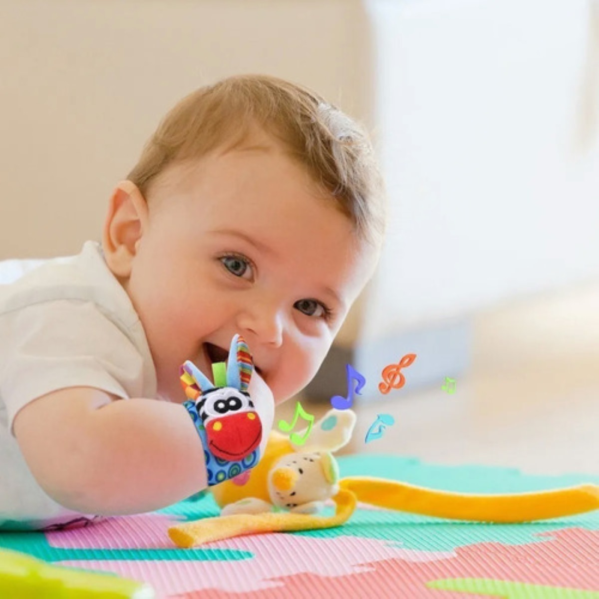 Compre Calcetines De Sonajero Para Bebés, Juguetes De Aprendizaje