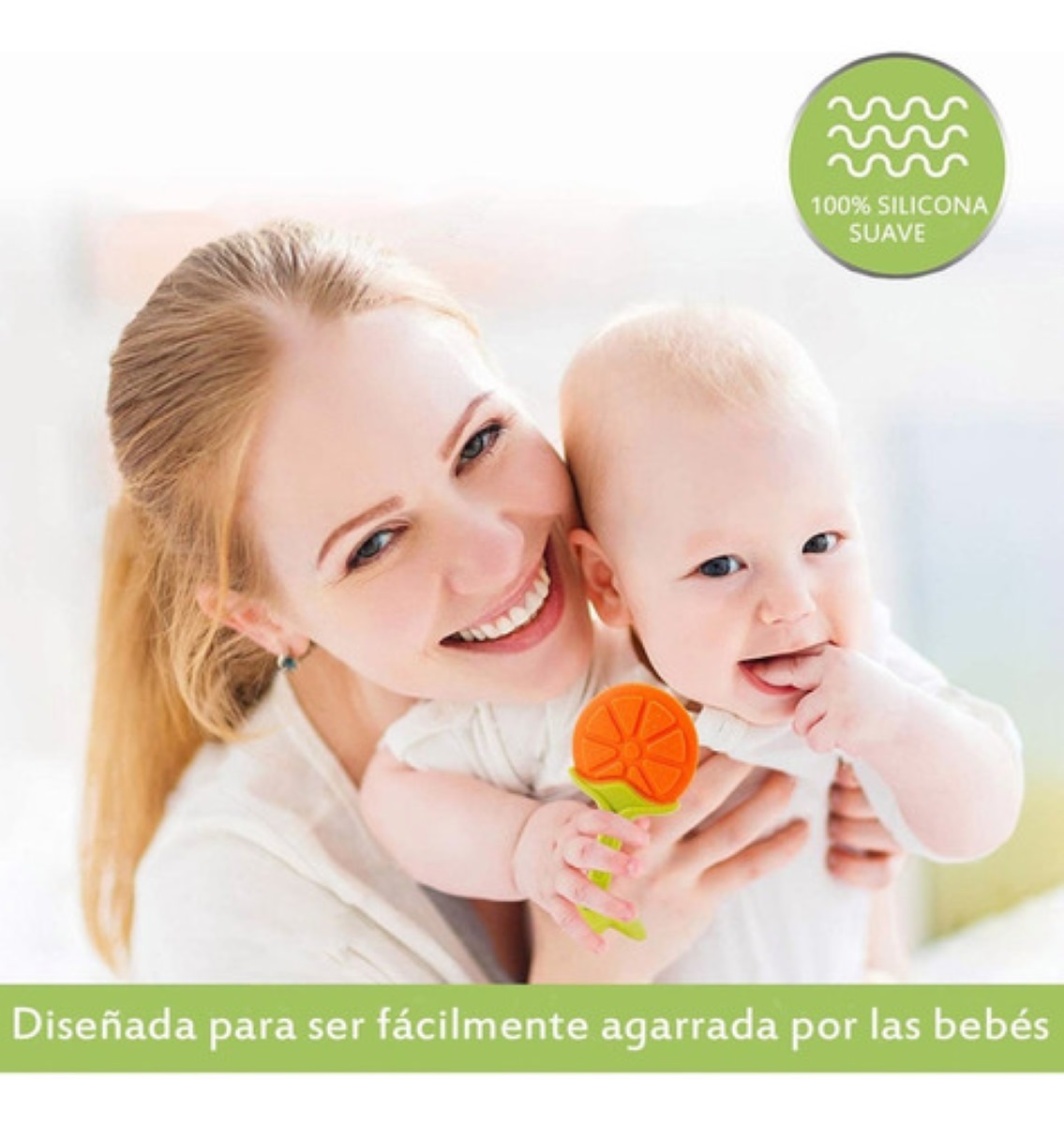 Mordederas Bebe Y Juguete Mordederas Silicona 7 Piezas Multicolor