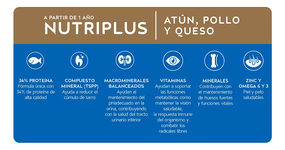 Alimento para Gatos Cat Chow 567903 Nutriplus 9 kg