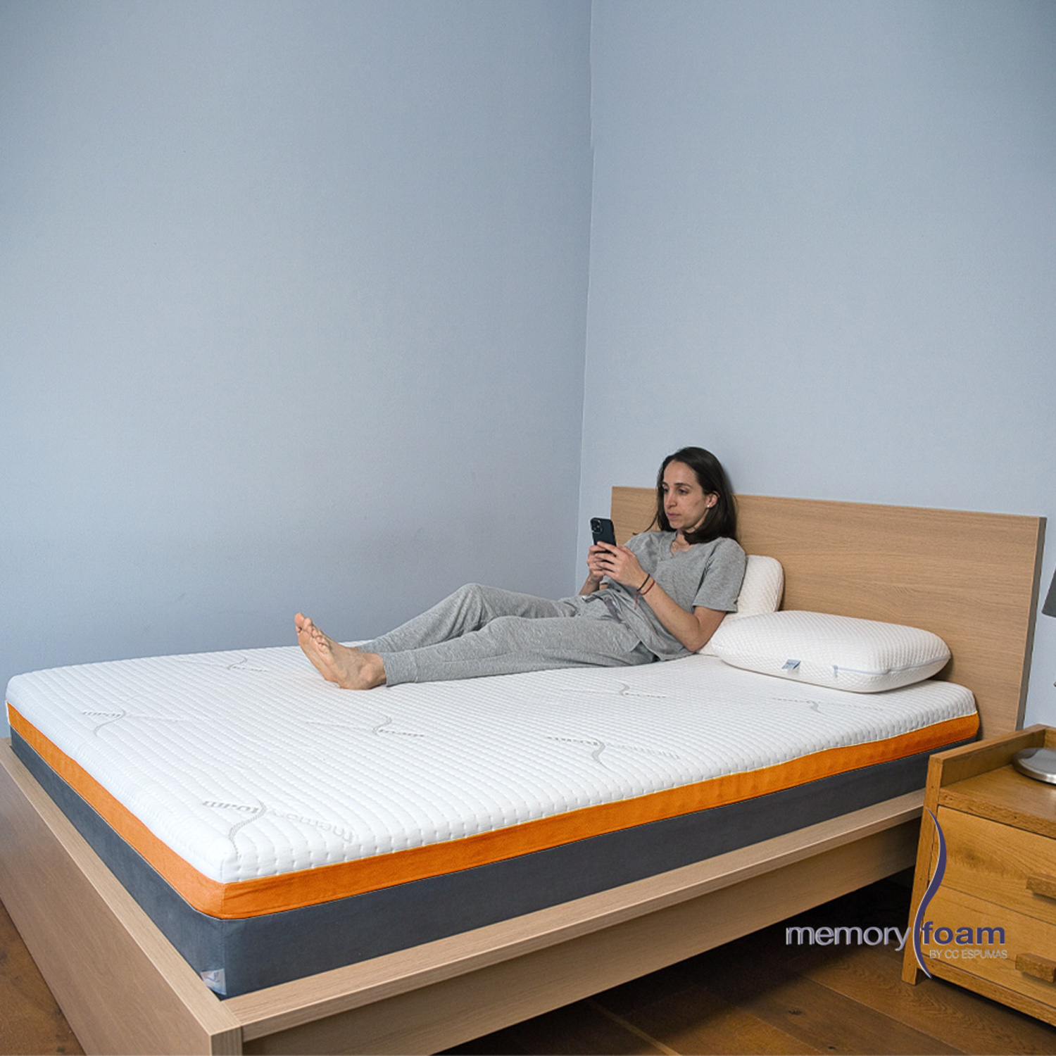 MEMORY FOAM Colchón Better Individual 7 cm de Memory Foam Firmeza Suave Media.