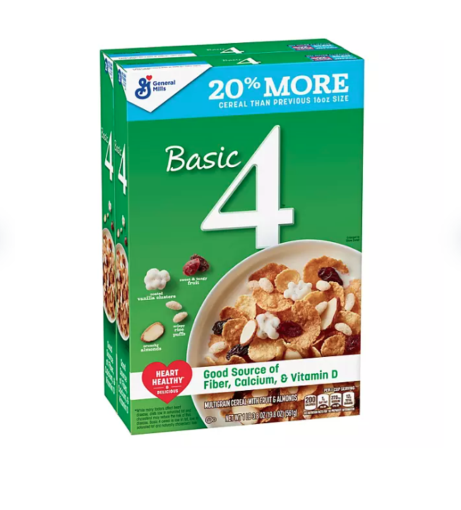 Cereal Basic 4 almendras arandanos 1.12kg importado