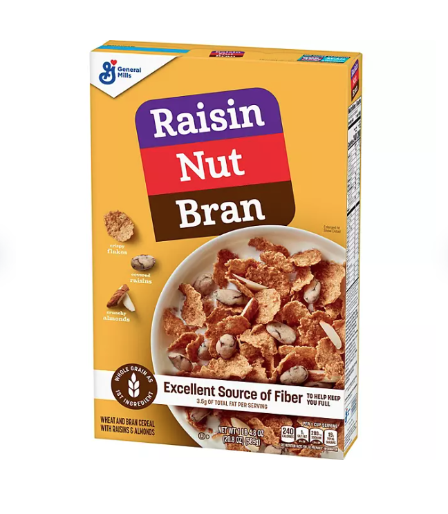 Cereal Raisin Nut Bran almendras y pasas 1.17kg importado